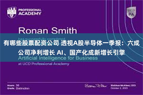 有哪些股票配资公司 透视A股半导体一季报：六成公司净利增长 AI、国产化成新增长引擎