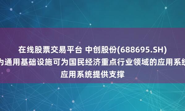 在线股票交易平台 中创股份(688695.SH)：产品作为通用基础设施可为国民经济重点行业领域的应用系统提供支撑